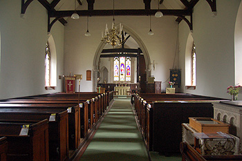 The interior looking east June 2011